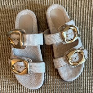 SCHUTZ tan sandals